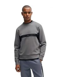 Hugo Boss Bluza w kolorze szarym rozmiar: M. Szare bluzy HUGO BOSS, m, bez wzorów, bez kaptura. Za 434.99 zł.