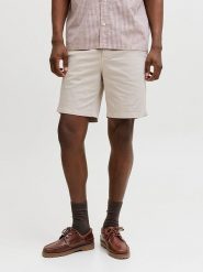 Jack & Jones Szorty chino "Stace" w kolorze beżowym rozmiar: XXL. Brązowe eleganckie spodnie Jack & Jones, na co dzień, xxl, z bawełny. Za 92.21 zł.