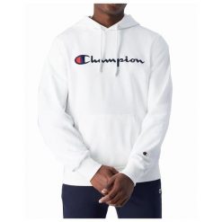 Bluza Męska Champion Kangurka Z Kapturem Bawełniana. Białe bluzy z kapturem Champion, m, bez wzorów, z bawełny, z kapturem. Za 249.00 zł.