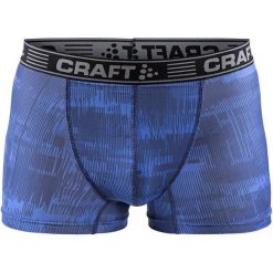 Craft Męskie Bokserki Greatness 3", Niebieskie Z Nadrukiem, M. Bielizna termoaktywna marki Craft. W wyprzedaży za 59.00 zł.