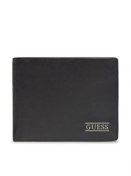 Guess Portfel New Boston R Slg SMNEBR LEA20 Czarny. Czarne portfele Guess, z aplikacjami, ze skóry. Za 209.99 zł.
