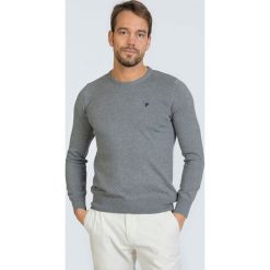 Sweter w kolorze szarym. Szare swetry nierozpinane Denim Culture, l, bez wzorów, z bawełny, bez kołnierzyka, bez ramiączek. W wyprzedaży za 94.95 zł.