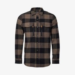 Koszula turystyka męska Swedemount Nordkap Flannel Shirt II oddychająca. Czarne koszule SWEDEMOUNT, m, bez wzorów, z tkaniny, bez kołnierzyka, bez ramiączek. Za 199.99 zł.