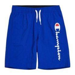 Spodenki kąpielowe męskie Champion Beachshort. Niebieskie krótkie spodenki sportowe Champion, m, bez wzorów. Za 119.00 zł.