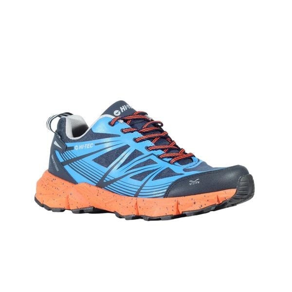 HI-TEC Terra Track Blue - buty sportowe rozmiar 44. Brązowe buty trekkingowe Hi-tec, bez wzorów, bez zapięcia. Za 600.99 zł.
