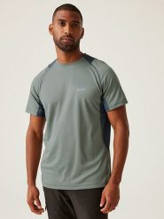 Regatta Koszulka funkcyjna "VirdaI V" w kolorze szarym rozmiar: XL. Szare t-shirty sportowe Regatta, bez wzorów, z materiału, bez ramiączek, outdoorowe. Za 61.89 zł.