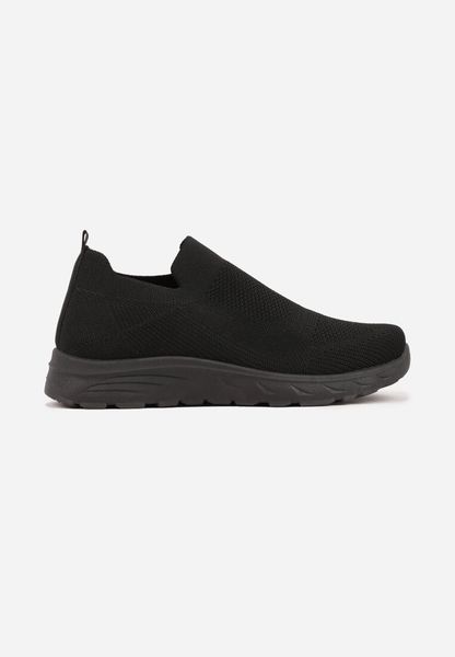 Czarne Siateczkowe Buty Sportowe Sneakersy o Wsuwanym Fasonie Abhold. Czarne buty sportowe casual Born2be, bez wzorów, z jeansu, bez zapięcia. Za 59.99 zł.