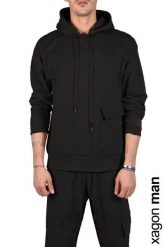 Xagon Man Bluza | A2008 1F 30052 | Mężczyzna | Czarny. Czarne bluzy Xagon, m, z aplikacjami, z elastanu, z kapturem. W wyprzedaży za 329.00 zł.