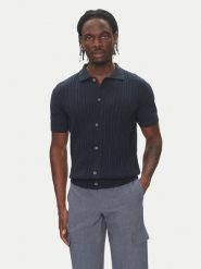 Lindbergh Kardigan 30-804114 Granatowy Slim Fit. Niebieskie swetry rozpinane Lindbergh, m, bez wzorów, z bawełny, bez kołnierzyka, bez ramiączek. Za 169.99 zł.