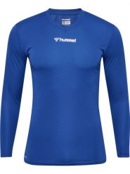 Dżersej z długim rękawem Hummel Bl Essential. Niebieskie bielizna termoaktywna Hummel, l, bez wzorów, z dżerseju, bez ramiączek, na fitness i siłownię. Za 124.50 zł.