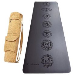 Mata do jogi gumy-sztucznej skóry 5mm +Torba z korka, do suchych lub mokrych rąk. Brązowe torby na ramię ACHAMANA, bez wzorów, z bawełny, na ramię, duże, bez dodatków. Za 661.00 zł.