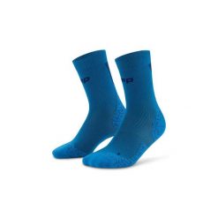Męskie sportowe skarpety kompresyjne do połowy łydki Ultralight Core Run CEP. Niebieskie odzież kompresyjna CEP, bez wzorów, z elastanu. Za 79.00 zł.