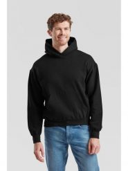 Bluza z kapturem Sudadera Fruit Of The Loom Supercotton Adulto w kolorze czarnym. Czarne bluzy z kapturem Fruit of the Loom, m, bez wzorów, z bawełny, z kapturem. Za 199.99 zł.