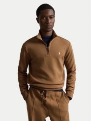 Polo Ralph Lauren Bluza 710P06234510 Brązowy Regular Fit. Brązowe bluzy Polo Ralph Lauren, m, bez wzorów, z bawełny, bez kaptura. Za 859.99 zł.