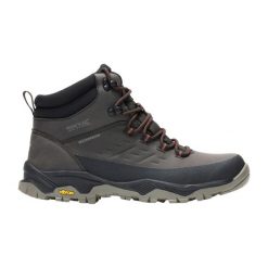 Męskie buty trekkingowe Blake Vibram. Brązowe buty turystyczne Regatta, bez wzorów, z materiału, bez zapięcia, trekkingowe. Za 559.00 zł.