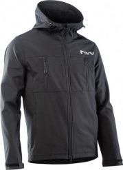 Kurtka rowerowa enduro NORTHWAVE Easy Out Softshell DWR czarny. Czarne kurtki Northwave, s, bez wzorów, z materiału, bez kaptura. Za 637.50 zł.
