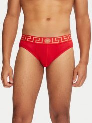 Versace Slipy AU10027 1A10011 Czerwony. Czerwone slipki VERSACE, m, bez wzorów, z bawełny. Za 229.99 zł.