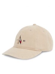 Tommy Hilfiger Czapka z daszkiem Seasonal Flag Wash 6 Panel Cap AM0AM13348 Beżowy. Brązowe czapki z daszkiem Tommy Hilfiger, bez wzorów, z bawełny. Za 189.99 zł.