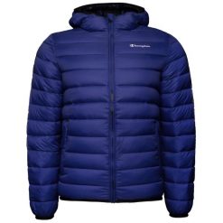 Kurtka turystyczna męska. Niebieskie kurtki Champion, na zimę, m, bez wzorów, z poliamidu, z kapturem. Za 376.00 zł.