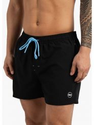 Happy Shorts Szorty kąpielowe w kolorze czarnym rozmiar: XXL. Czarne kąpielówki Happy Shorts, xxl, bez wzorów, z materiału. Za 80.52 zł.
