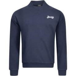Męska bluza bombowca Jeep® z wysokiej jakości bawełny. Bluzy z polaru Jeep, m, bez wzorów, z bawełny, bez kaptura. Za 98.07 zł.