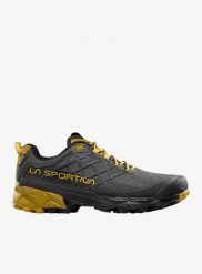 Buty GORE-TEX męskie La Sportiva Akyra II GTX. Szare buty turystyczne La Sportiva, bez wzorów, z gore-texu, bez zapięcia, outdoorowe, gore-tex. Za 780.99 zł.