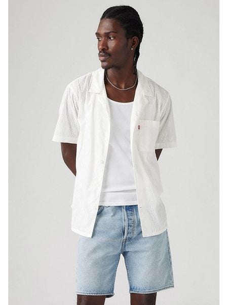 Levi's Koszula w kolorze kremowym rozmiar: XS. Brązowe koszule Levi's®, s, bez wzorów, z bawełny, bez kołnierzyka, bez ramiączek. Za 78.84 zł.