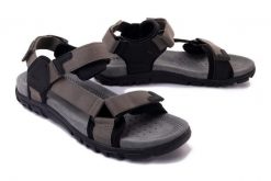 GEOX U3524A 00011 C3009 military, sandały męskie. Szare sandały Geox, bez zapięcia. Za 189.95 zł.