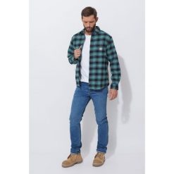 Koszula flanelowa w kratę Carhartt Rugged Flex Midweight. Niebieskie koszule Carhartt, xl, bez wzorów, bez kołnierzyka, bez ramiączek. Za 319.00 zł.