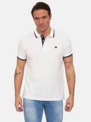 SIR RAYMOND TAILOR Koszulka polo "Amsterdam" w kolorze białym rozmiar: XL. Białe koszulki polo sportowe Sir Raymond Tailor, xl, bez wzorów, z bawełny, bez kołnierzyka, bez ramiączek. Za 144.58 zł.