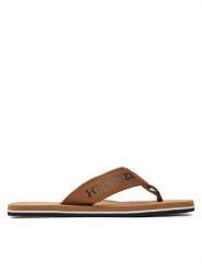 Tommy Hilfiger Japonki Monotype FM0FM05237 Brązowy. Brązowe japonki Tommy Hilfiger, bez wzorów, z materiału. Za 159.99 zł.