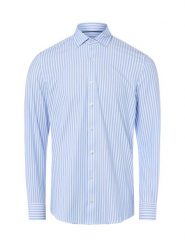 Finshley & Harding Męska koszula biznesowa Mężczyźni Super Slim Fit Bawełna niebieski|biały w paski, 41. Białe koszule Finshley & Harding, m, bez wzorów, z bawełny, bez kołnierzyka, bez ramiączek. Za 199.95 zł.