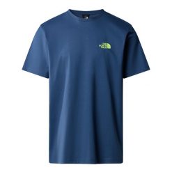 Koszulka Sportowa The North Face Biner Graphic. Niebieskie t-shirty sportowe The North Face, bez wzorów, bez ramiączek. Za 104.99 zł.