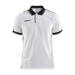 Polo Craft pro control. Białe koszulki polo sportowe Craft, m, bez wzorów, z poliesteru, bez kołnierzyka, bez ramiączek. Za 201.00 zł.