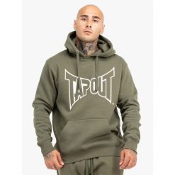 Bluza z kapturem o klasycznym kroju Tapout Basic. Białe bluzy z kapturem TAPOUT, m, bez wzorów, z kapturem. Za 226.00 zł.