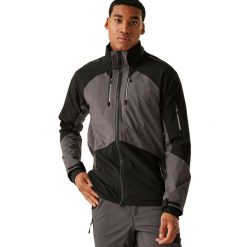 Wodoodporna Kurtka Stretch Shell Dla Dorosłych Unisex. Czarne kurtki Regatta, m, bez wzorów, z materiału, bez kaptura. Za 453.99 zł.