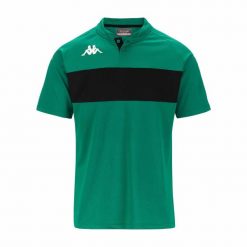 Polo Kappa Dalto. Czarne koszulki polo Kappa, m, bez wzorów, bez kołnierzyka, bez ramiączek. Za 195.50 zł.