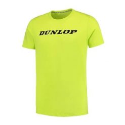 Koszulka sportowa męska Dunlop Essentials Tee. Żółte t-shirty sportowe Dunlop, bez wzorów, bez ramiączek, tenisowe. Za 79.99 zł.