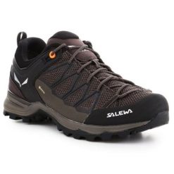 Buty trekkingowe Salewa Mtn Trainer Lite Gtx 61361-7512 brązowe. Brązowe trekkingi bez wzorów, z gore-texu, bez zapięcia. Za 962.69 zł.