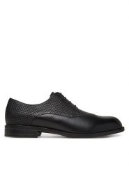 BOSS Półbuty Tayil_Derb_ltmxwv 50541716 Czarny. Czarne eleganckie półbuty Boss, bez wzorów, ze skóry, bez obcasa, bez zapięcia. Za 649.99 zł.