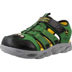 Sandały SKECHERS HYPNO-SPLASH -TRACTOR-BRIGHTS Zielony. Zielone sandały Skechers, z materiału, bez zapięcia. Za 203.99 zł.