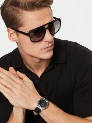 BOSS Zegarek Candor 1514075 Czarny. Czarne, analogowe zegarki Boss. Za 739.99 zł.
