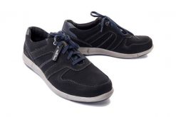 JOSEF SEIBEL 25328 TE21 526 Enrico 28 indigo-kombi, półbuty męskie. Niebieskie eleganckie półbuty Josef Seibel, bez wzorów, ze skóry, bez obcasa, bez zapięcia. Za 219.95 zł.
