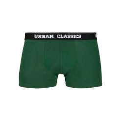 Bokserki Męskie Z Nadrukiem Na Całej Powierzchni (zestaw 3 Sztuk). Czarne bokserki Urban Classics, m, bez wzorów. Za 84.99 zł.