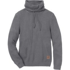Sweter z golfem Regular Fit bonprix szary melanż. Golfy marki bonprix. Za 79.99 zł.