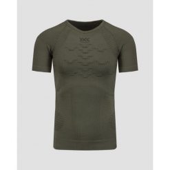 Koszulka termoaktywna męska X-Bionic X-Plorer Energizer 4.0 Green. Zielone bielizna termoaktywna X BIONIC, m, bez wzorów, bez ramiączek. Za 420.00 zł.