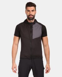 Kamizelka Kilpi Lenia. Czarne kamizelki sportowe Kilpi, m, bez wzorów, z materiału, z kapturem, trekkingowe. Za 292.95 zł.