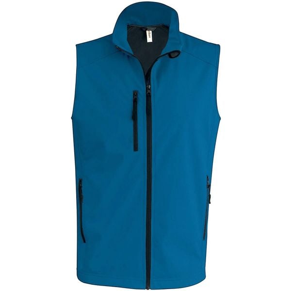 Kurtka puchowa bez rękawów Kariban Softshell. Niebieskie kurtki KARIBAN, m, bez wzorów, z elastanu, bez kaptura. Za 193.00 zł.