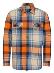 Camel Active Koszula - Regular fit - w kolorze pomarańczowo-niebieskim rozmiar: XXL. Niebieskie koszule Camel Active, xxl, bez wzorów, z bawełny, bez kołnierzyka, bez ramiączek. Za 163.64 zł.