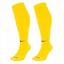Getry piłkarskie unisex Nike Classic II treningowe długie skarpety szybkoschnące. Żółte skarpety Nike, bez wzorów. Za 38.00 zł.